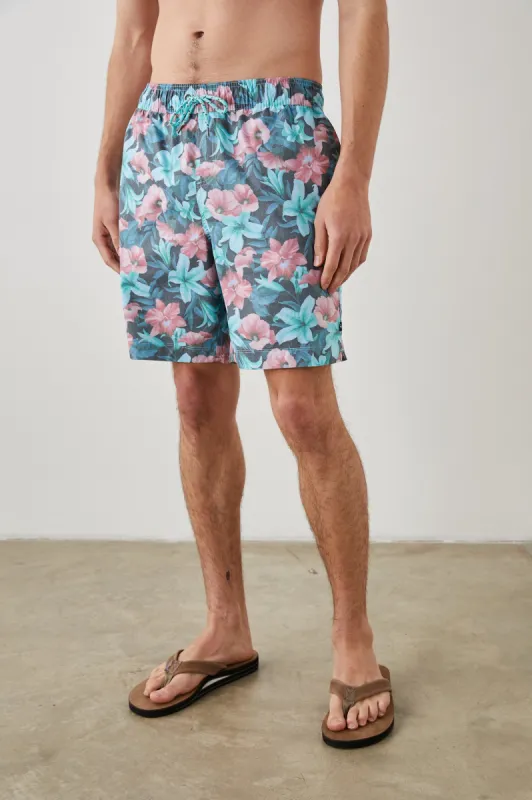 KIAN SWIM SHORT - TROPICALI SHADOW sold by Rails