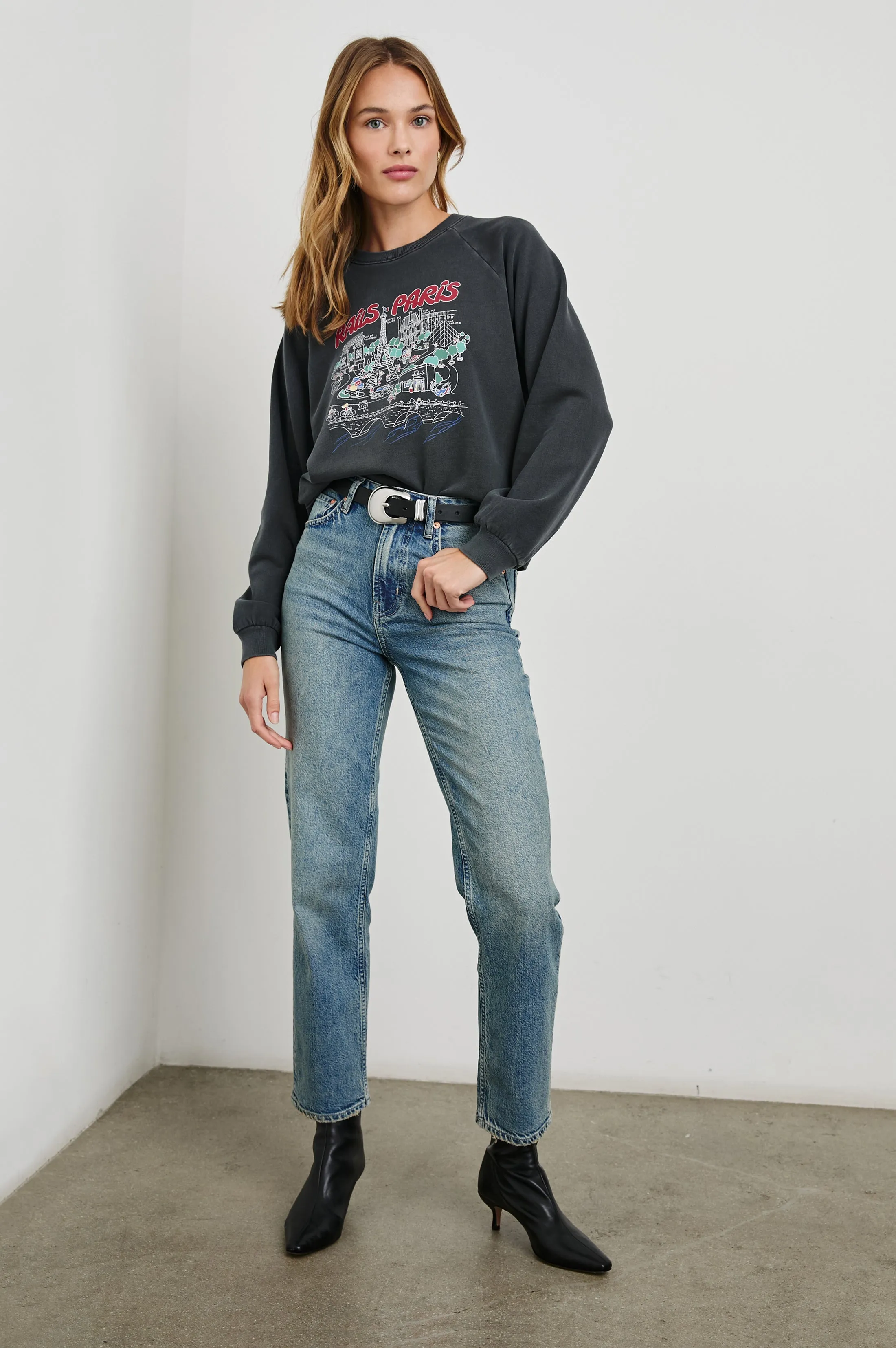 VINTAGE RAGLAN SWEATSHIRT - RAILS PARIS MAP sold by Rails product image thumbnail 3