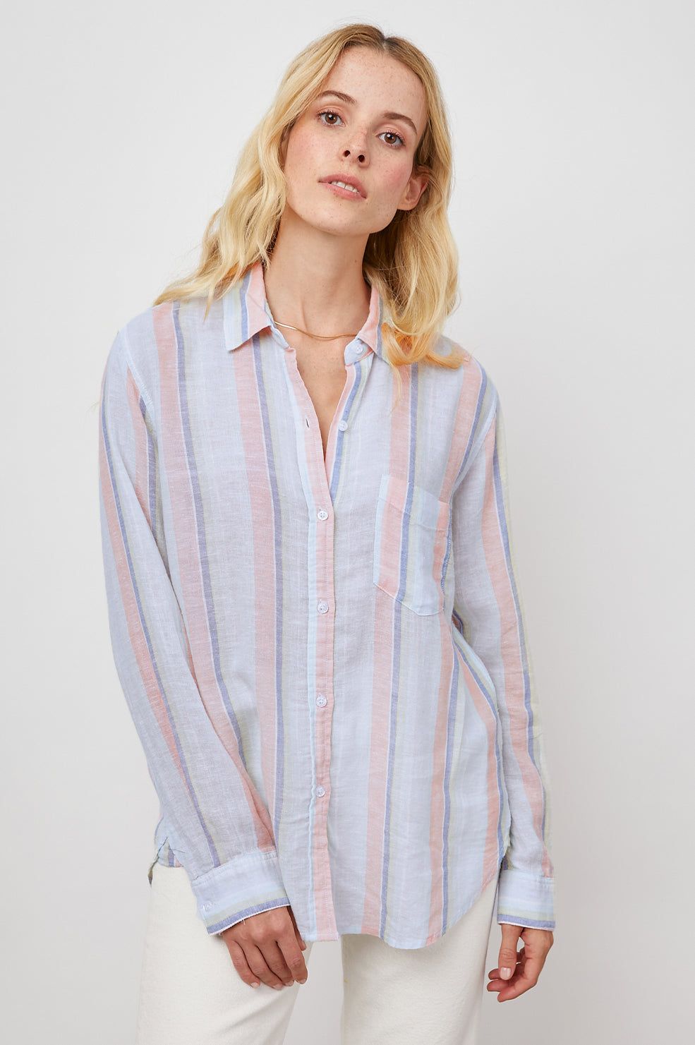 CHARLI SHIRT - BIARRITZ MULTI STRIPE sold by Rails