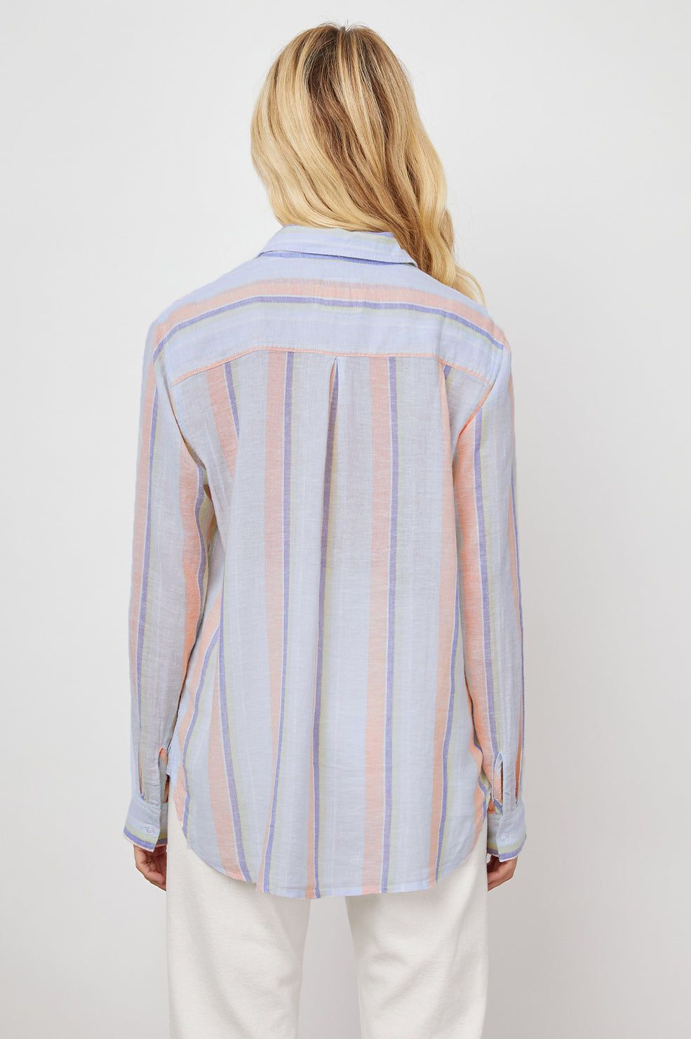 CHARLI SHIRT - BIARRITZ MULTI STRIPE sold by Rails product image thumbnail 5
