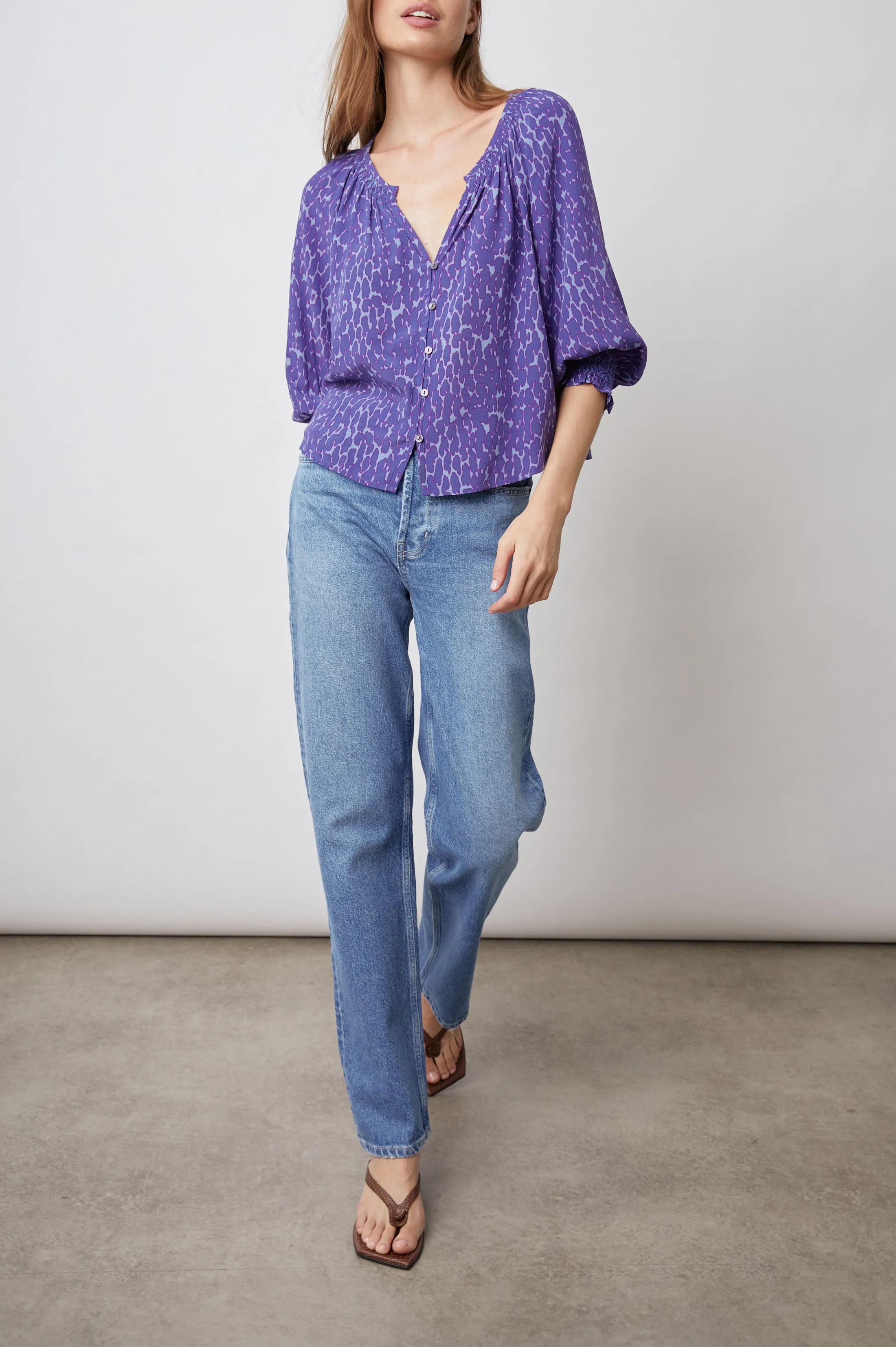 MARIAH TOP - STATIC LEOPARD sold by Rails product image thumbnail 3