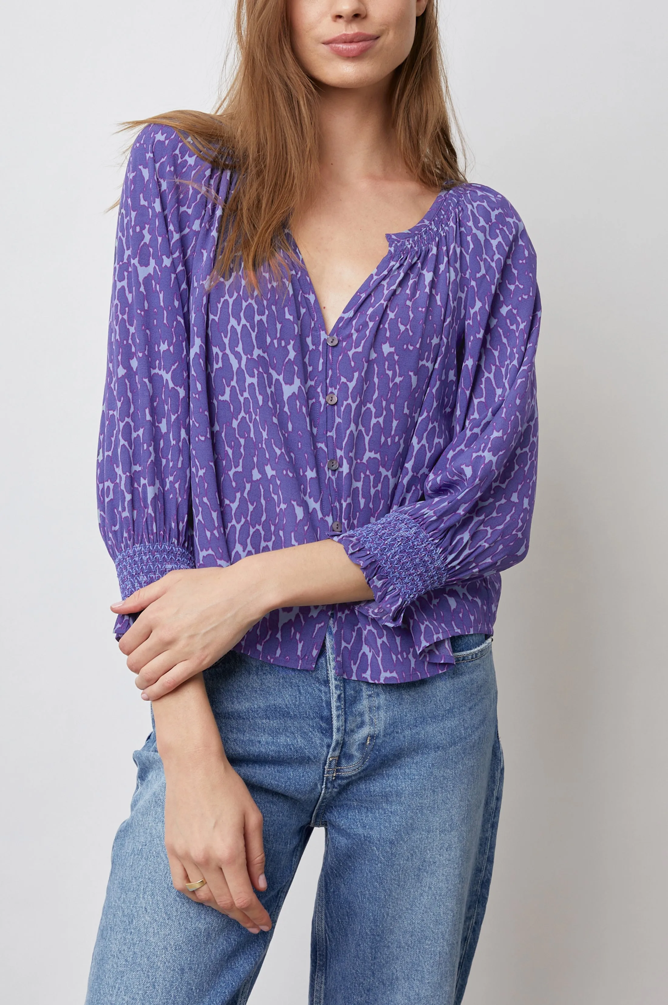 MARIAH TOP - STATIC LEOPARD sold by Rails