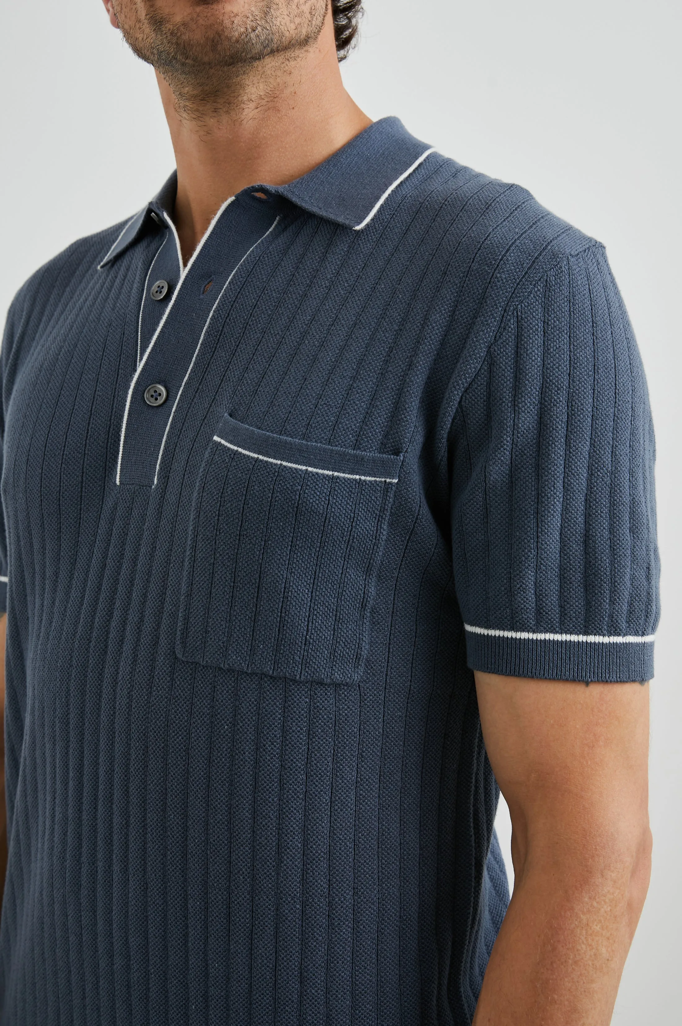 HARDY POLO SHIRT - FADED NAVY sold by Rails product image thumbnail 2