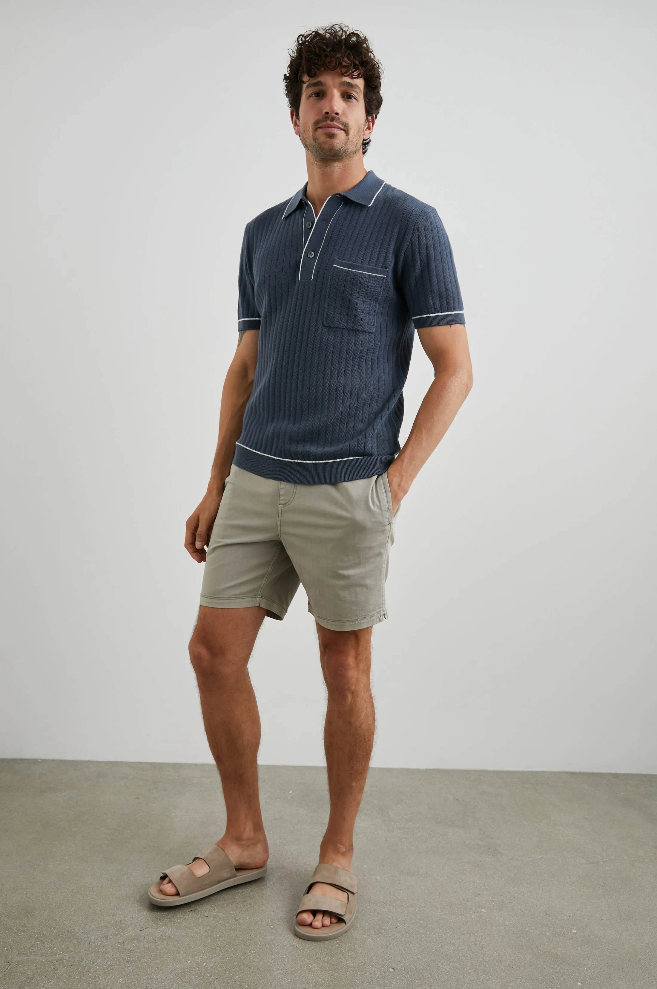 HARDY POLO SHIRT - FADED NAVY sold by Rails product image thumbnail 3