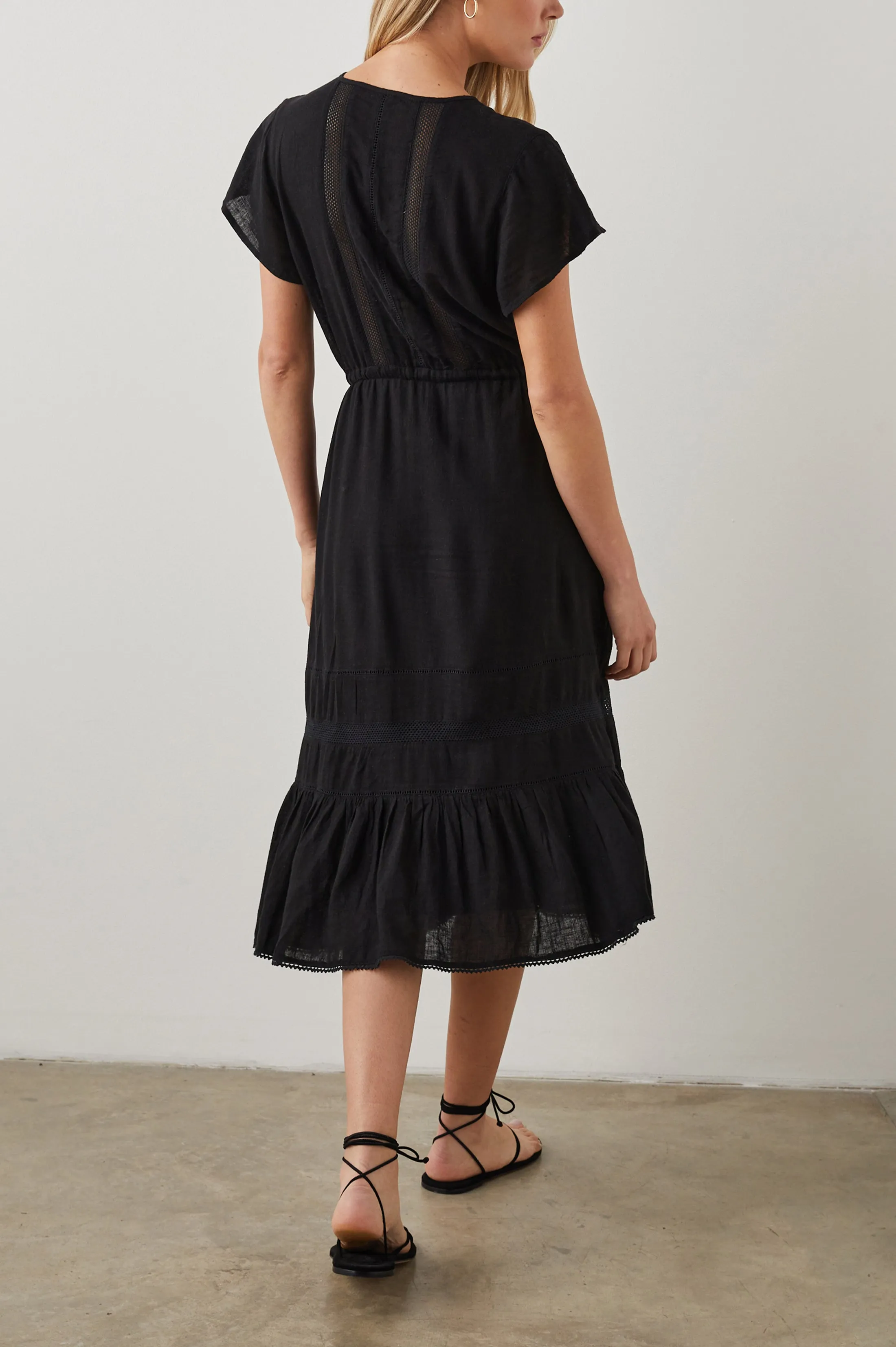 KIKI DRESS - BLACK LACE DETAIL sold by Rails product image thumbnail 4