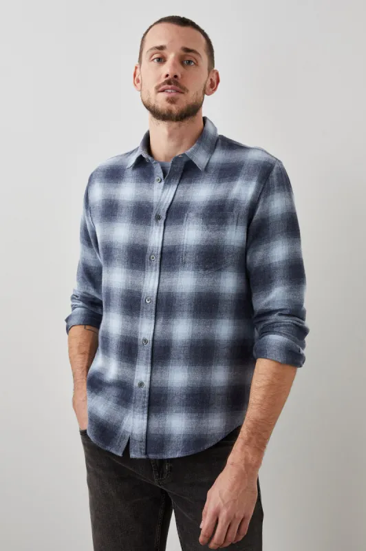LENNOX SHIRT - DENIM SHADOW sold by Rails