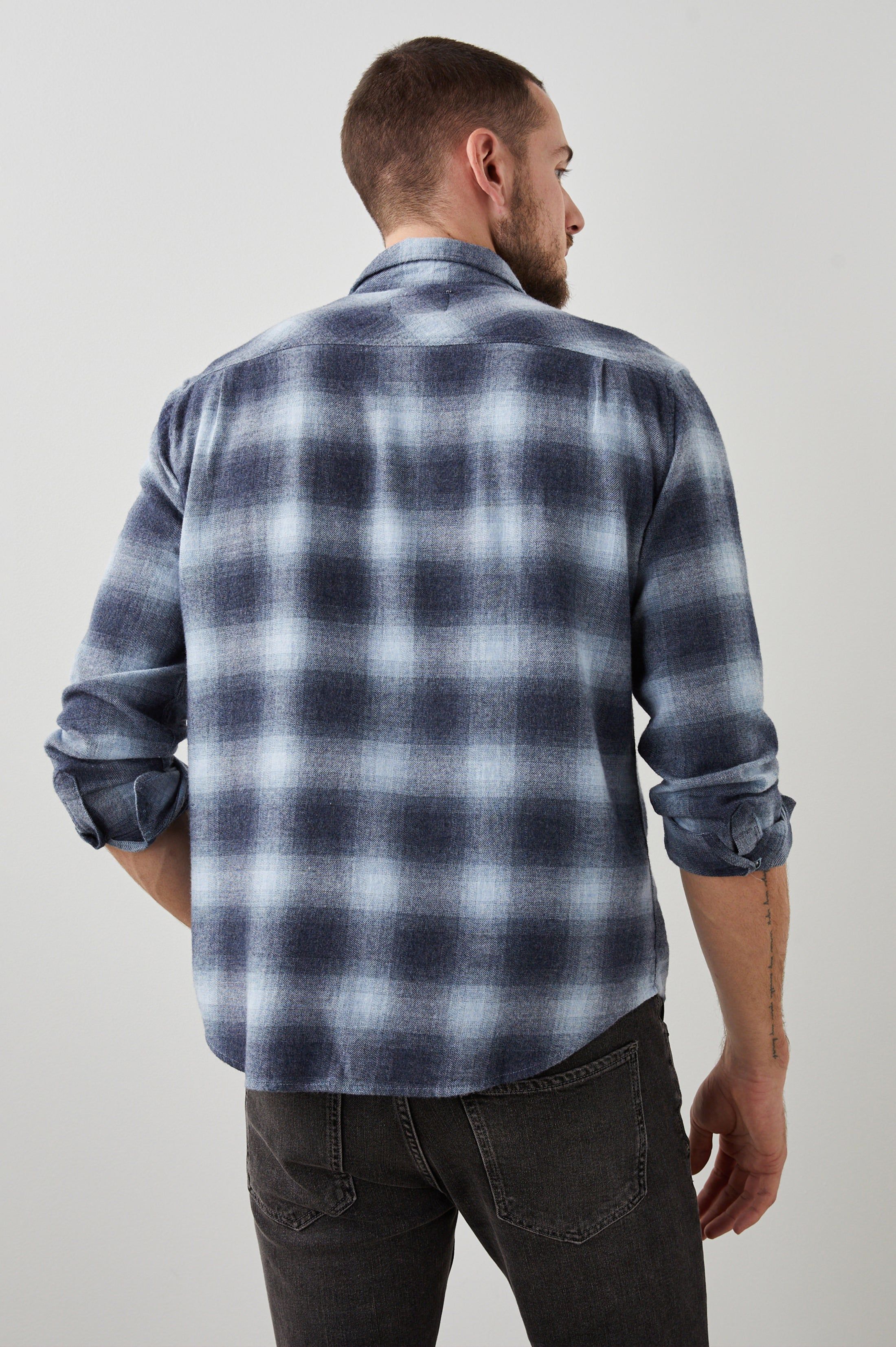LENNOX SHIRT - DENIM SHADOW sold by Rails product image thumbnail 6