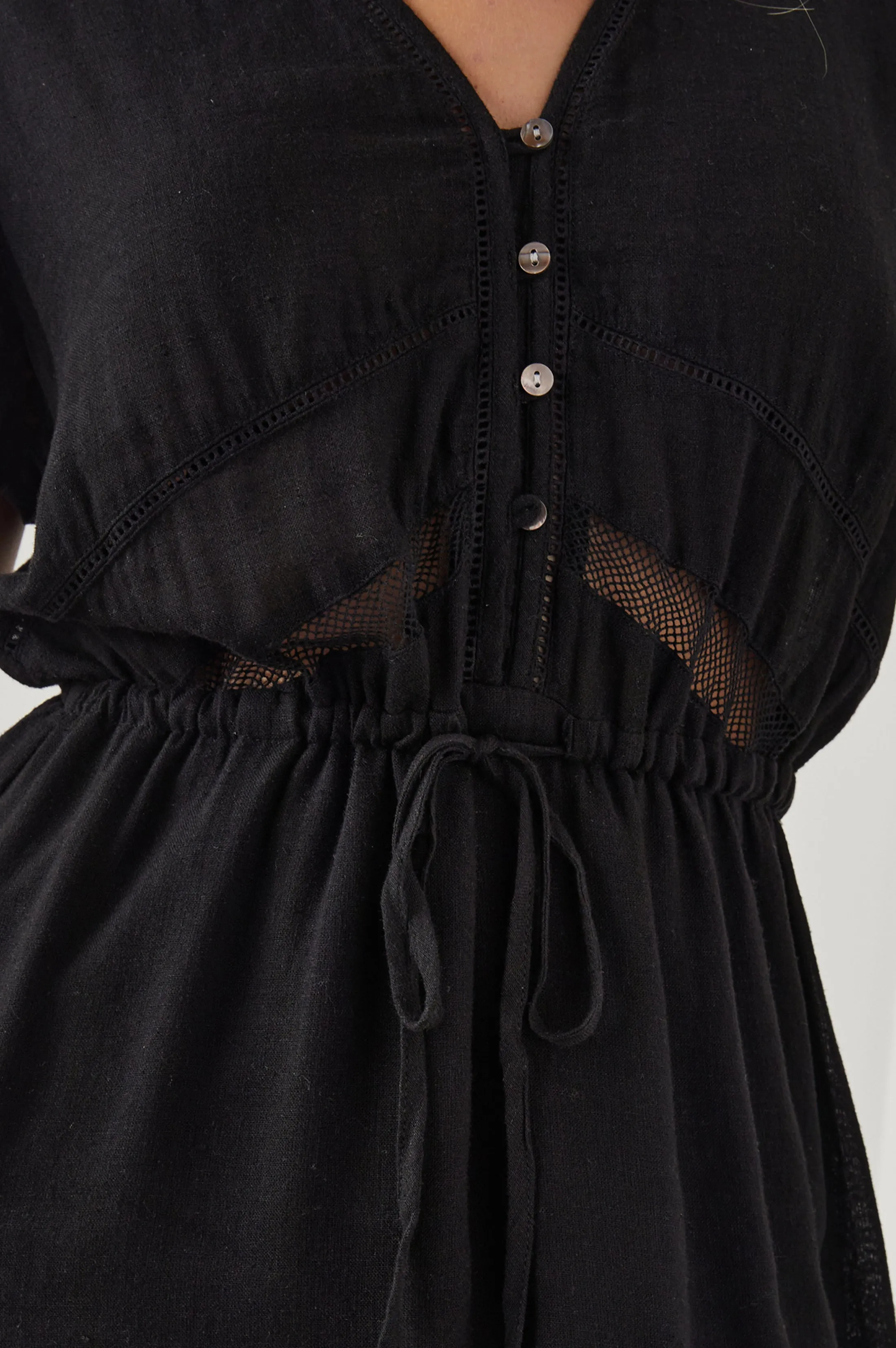 KIKI DRESS - BLACK LACE DETAIL sold by Rails product image thumbnail 2