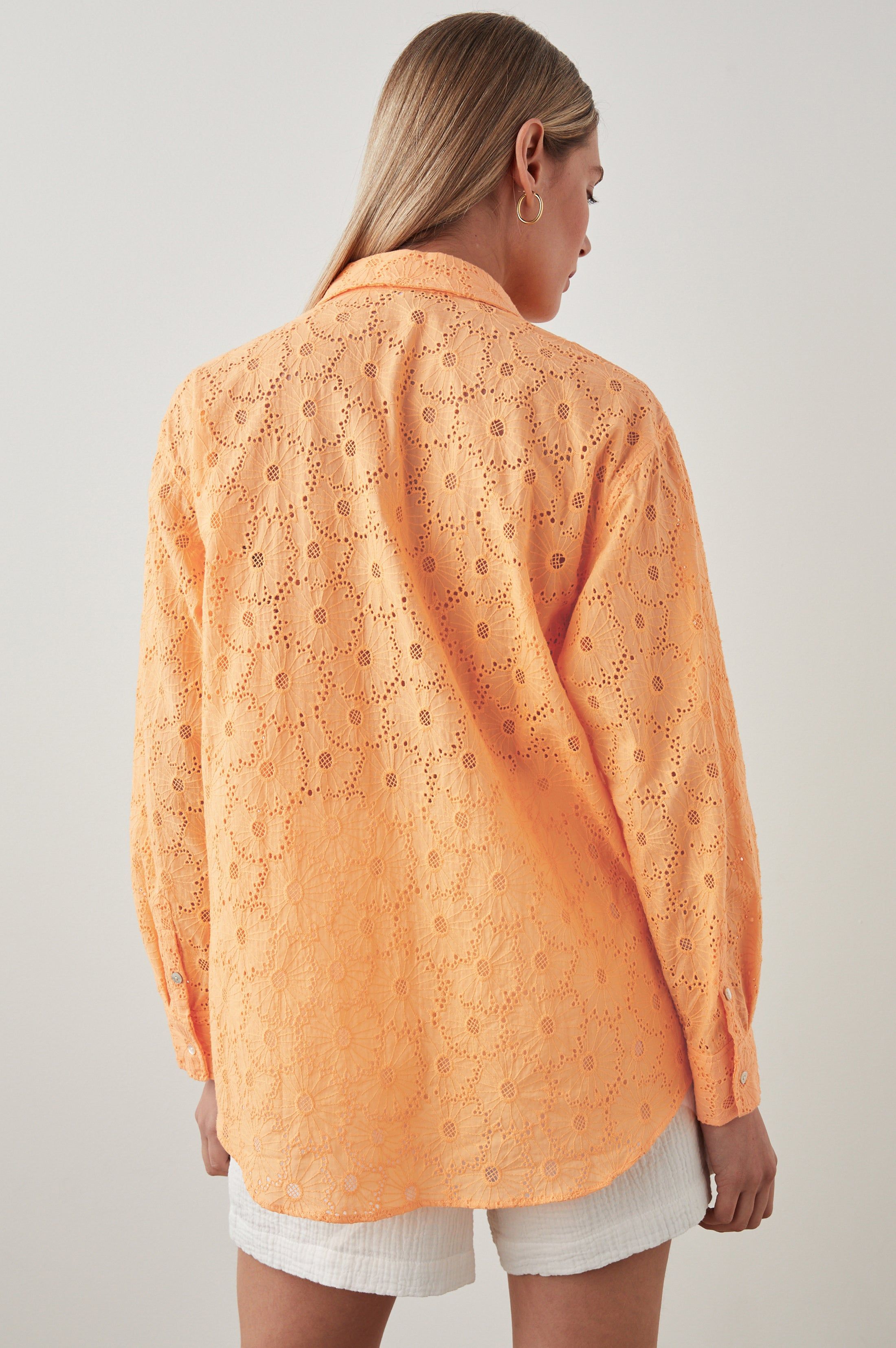 ARLO SHIRT - MARIGOLD EYELET sold by Rails product image thumbnail 5