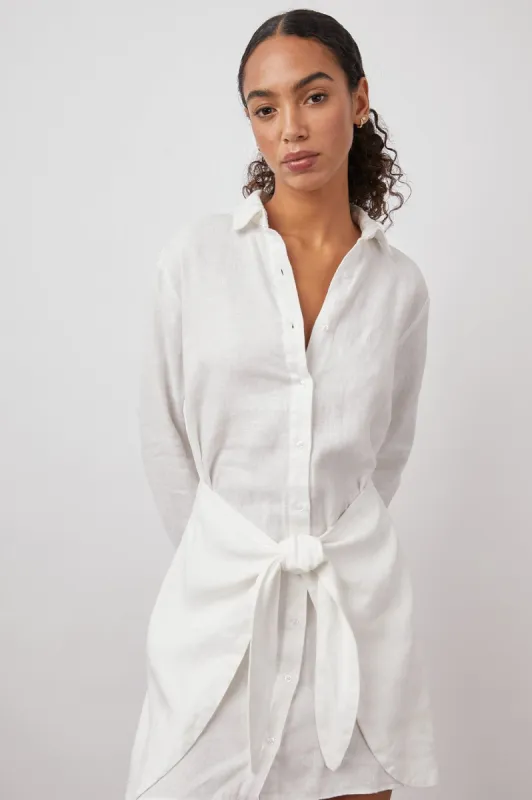 NADIA DRESS - WHITE sold by Rails