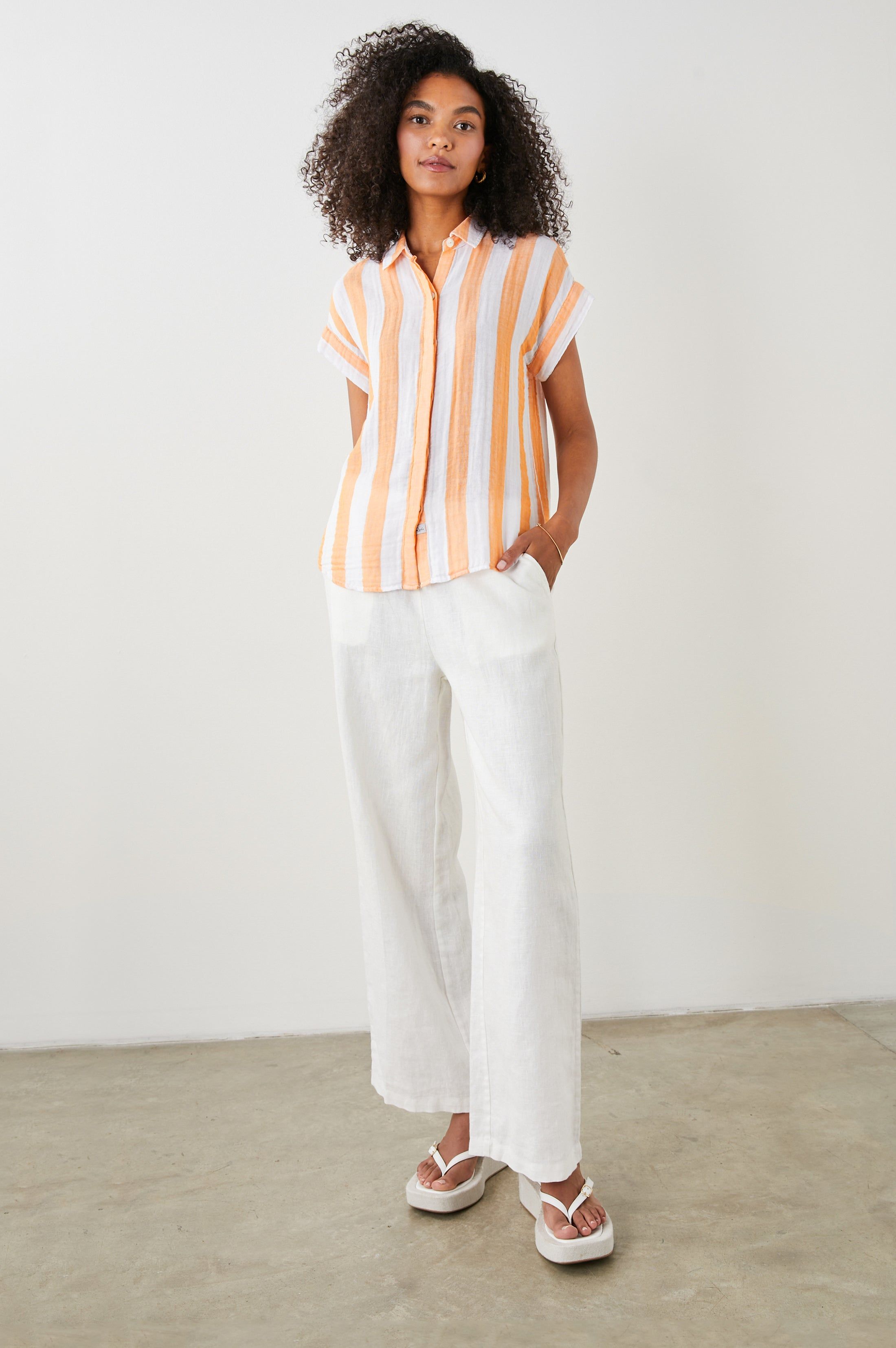 JAMIE SHIRT - ORTONA STRIPE sold by Rails product image thumbnail 3
