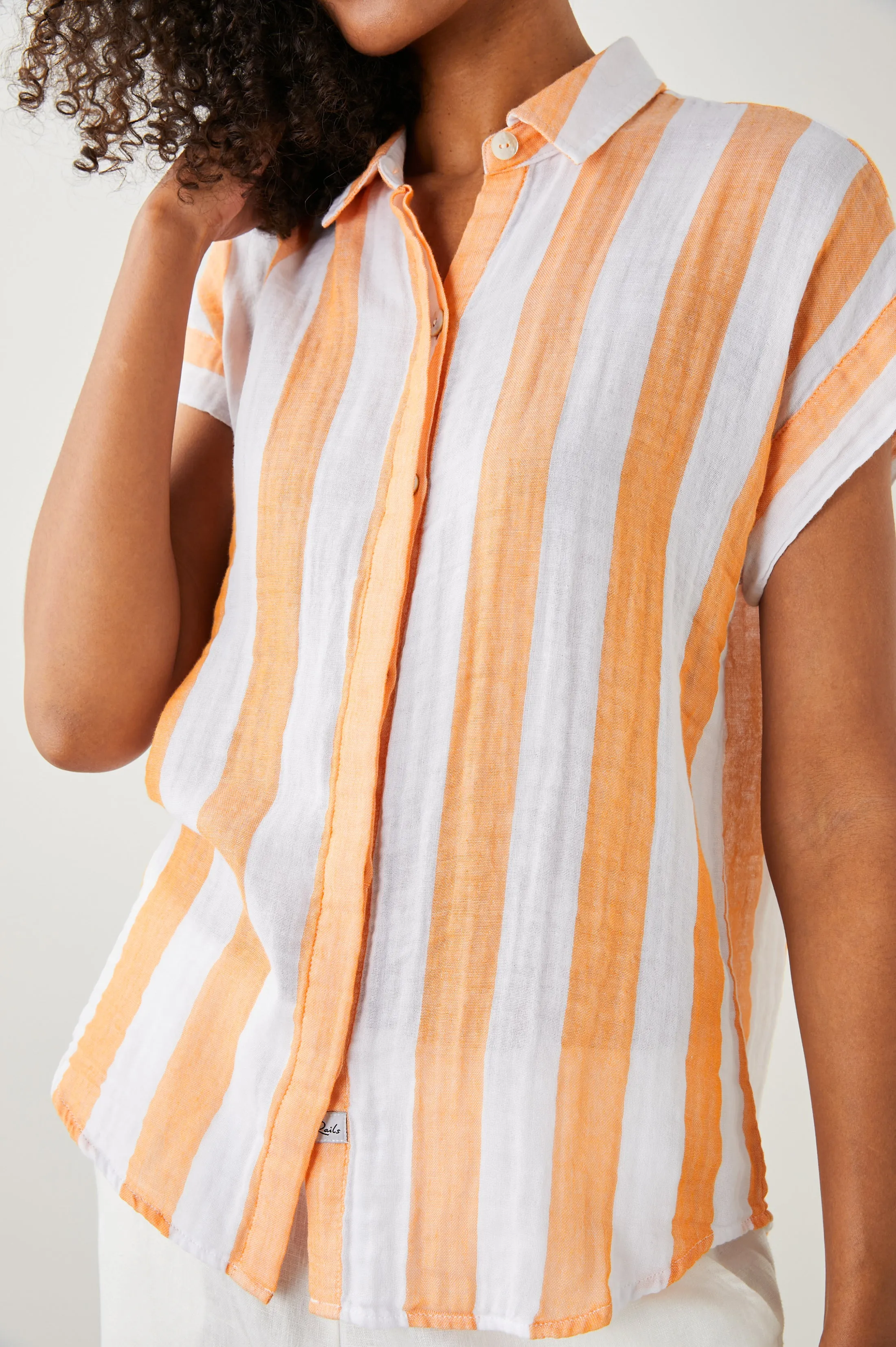 JAMIE SHIRT - ORTONA STRIPE sold by Rails product image thumbnail 2