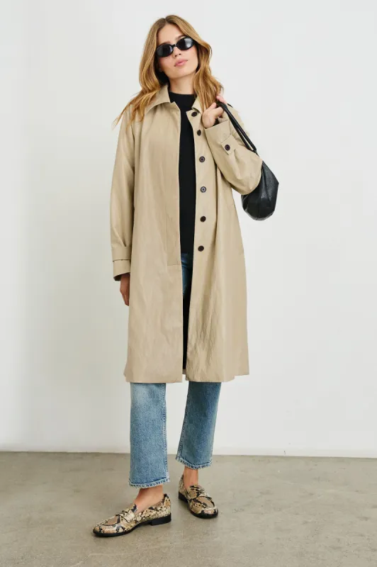HILLS JACKET - DUNE FAUX LEATHER sold by Rails
