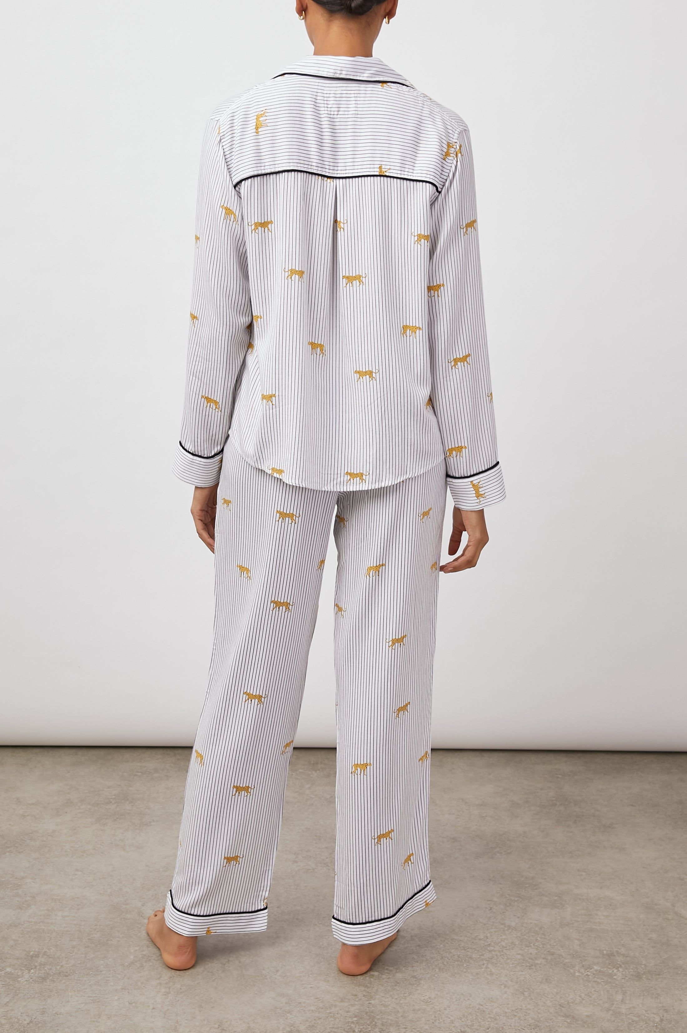 CLARA PAJAMA SET - STRIPED WILD CATS sold by Rails product image thumbnail 3