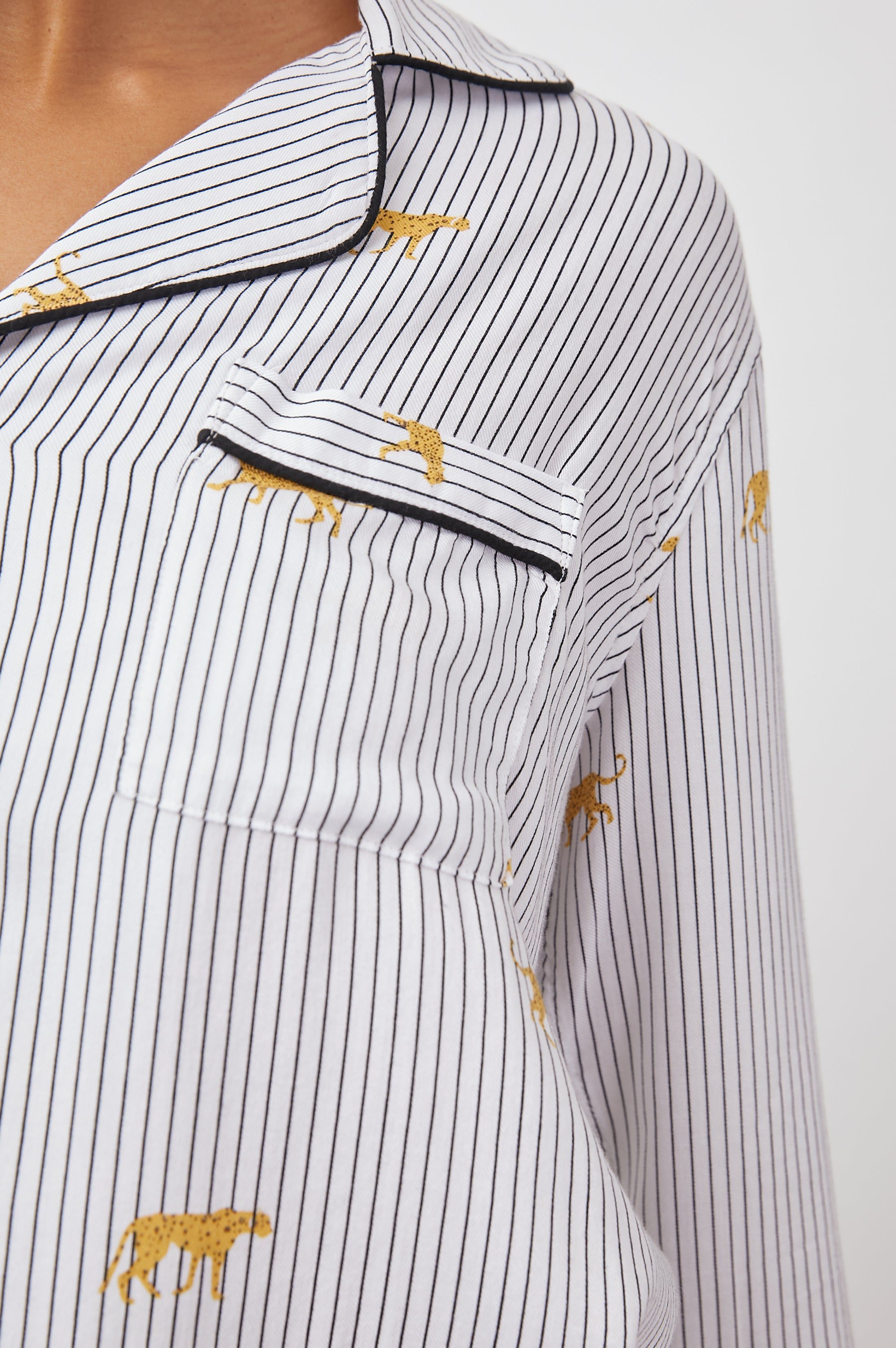 CLARA PAJAMA SET - STRIPED WILD CATS sold by Rails product image thumbnail 2