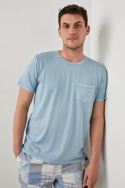 JOHNNY T-SHIRT - CAROLINA BLUE sold by Rails