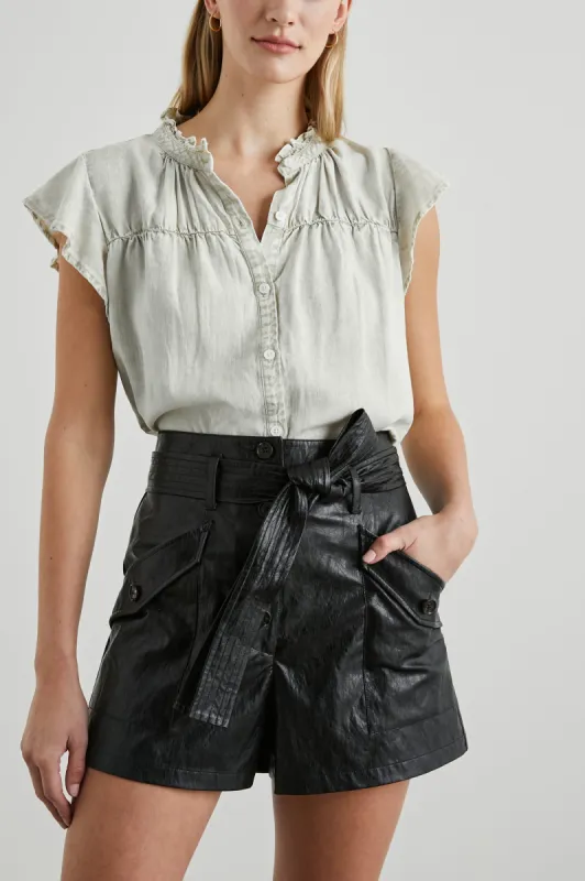 RUTHIE TOP - SAGE ACID WASH sold by Rails