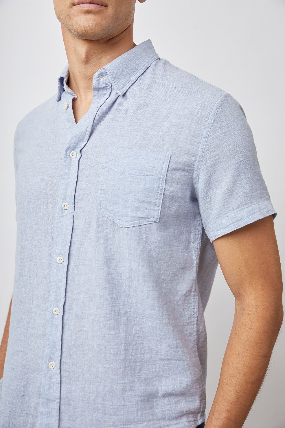 FAIRFAX SHIRT - BLUE MELANGE sold by Rails product image thumbnail 2