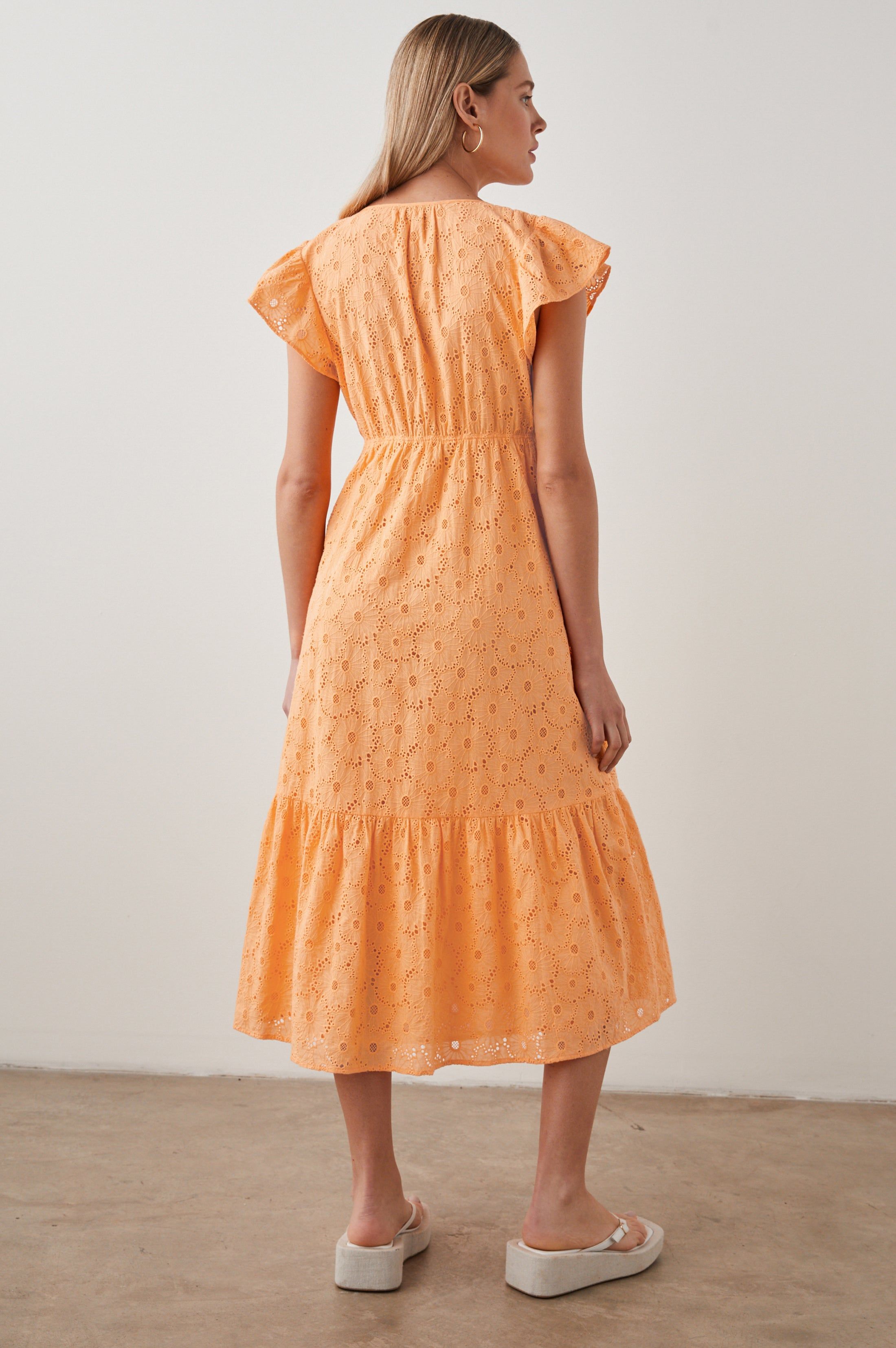 TINA DRESS - MARIGOLD EYELET sold by Rails product image thumbnail 4