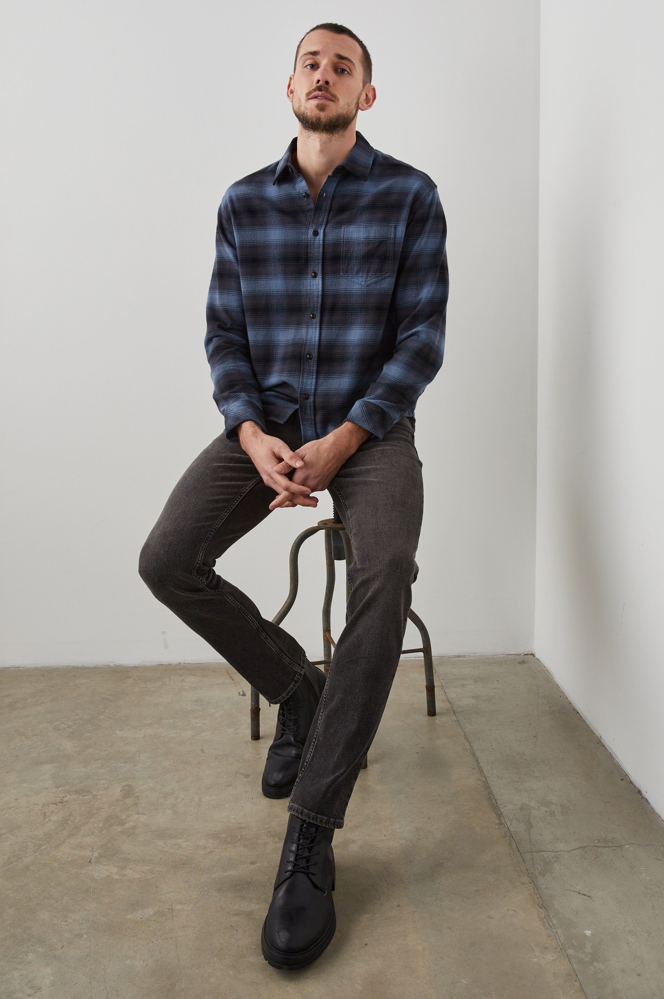 FORREST SHIRT - REFLECTION WRAITH sold by Rails product image thumbnail 5