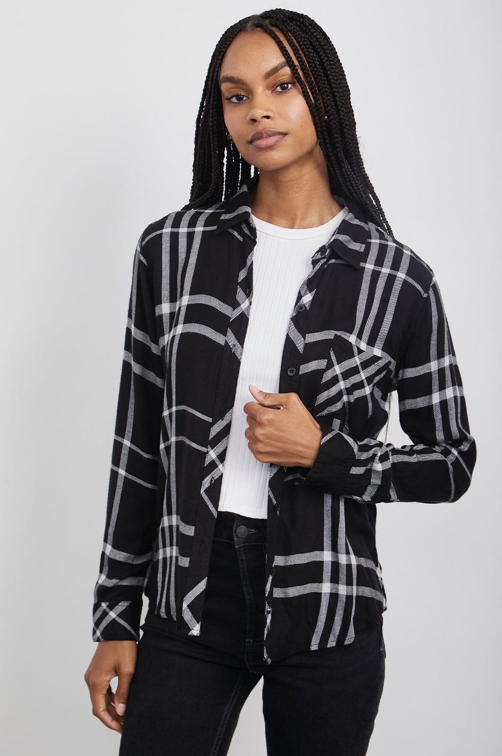 HUNTER SHIRT - BLACK STERLING sold by Rails