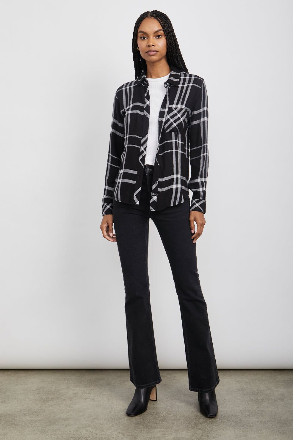 HUNTER SHIRT - BLACK STERLING sold by Rails product image thumbnail 2