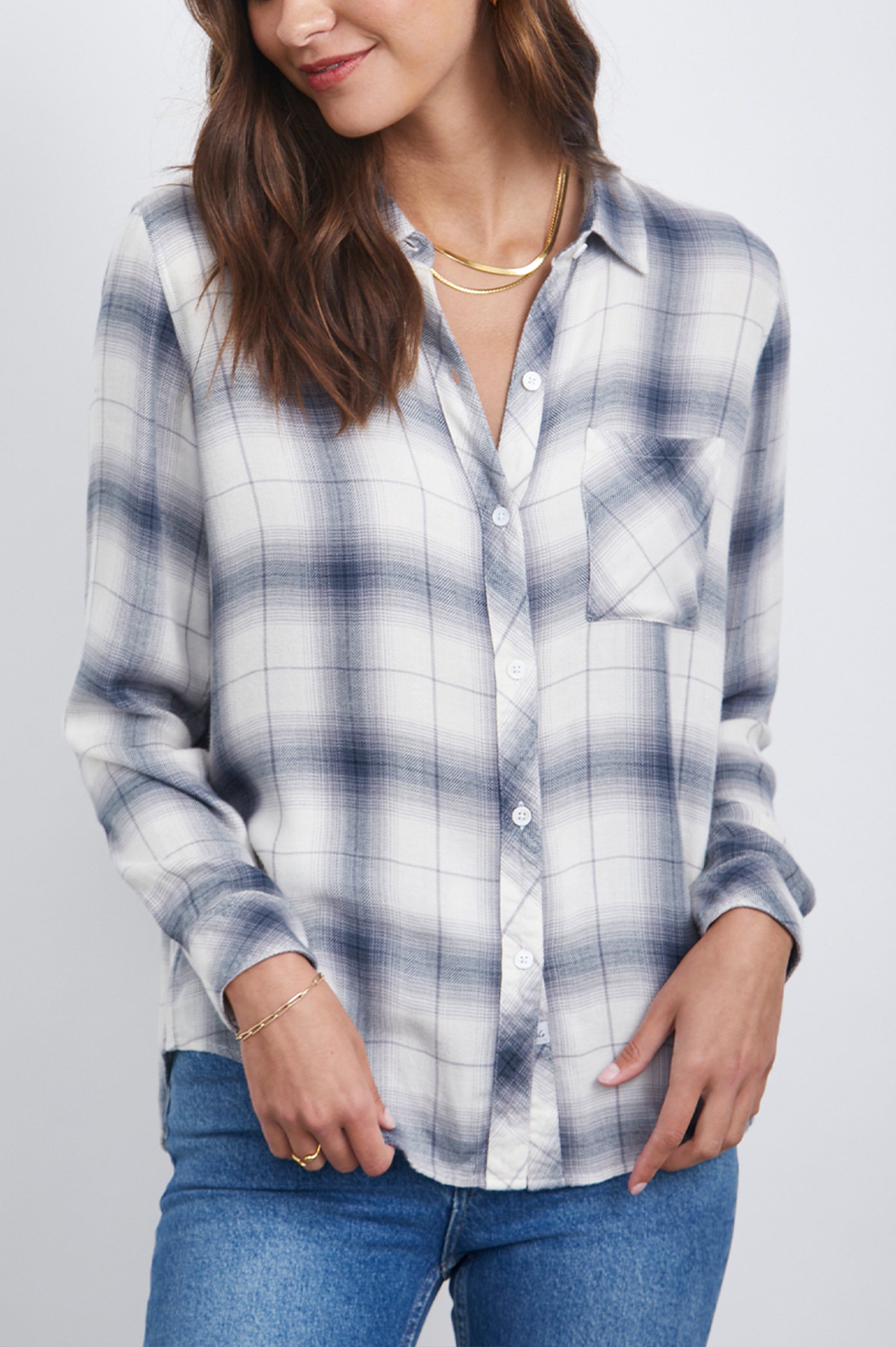 HUNTER SHIRT - STERLING WHITE sold by Rails product image thumbnail 3