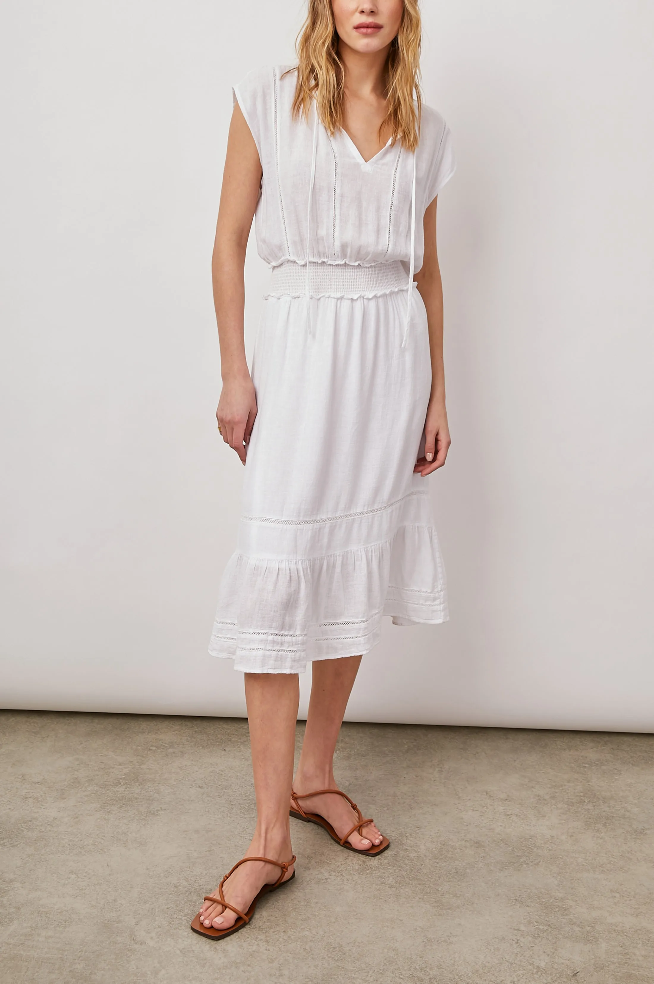 ASHLYN DRESS - WHITE LACE DETAIL sold by Rails product image thumbnail 3