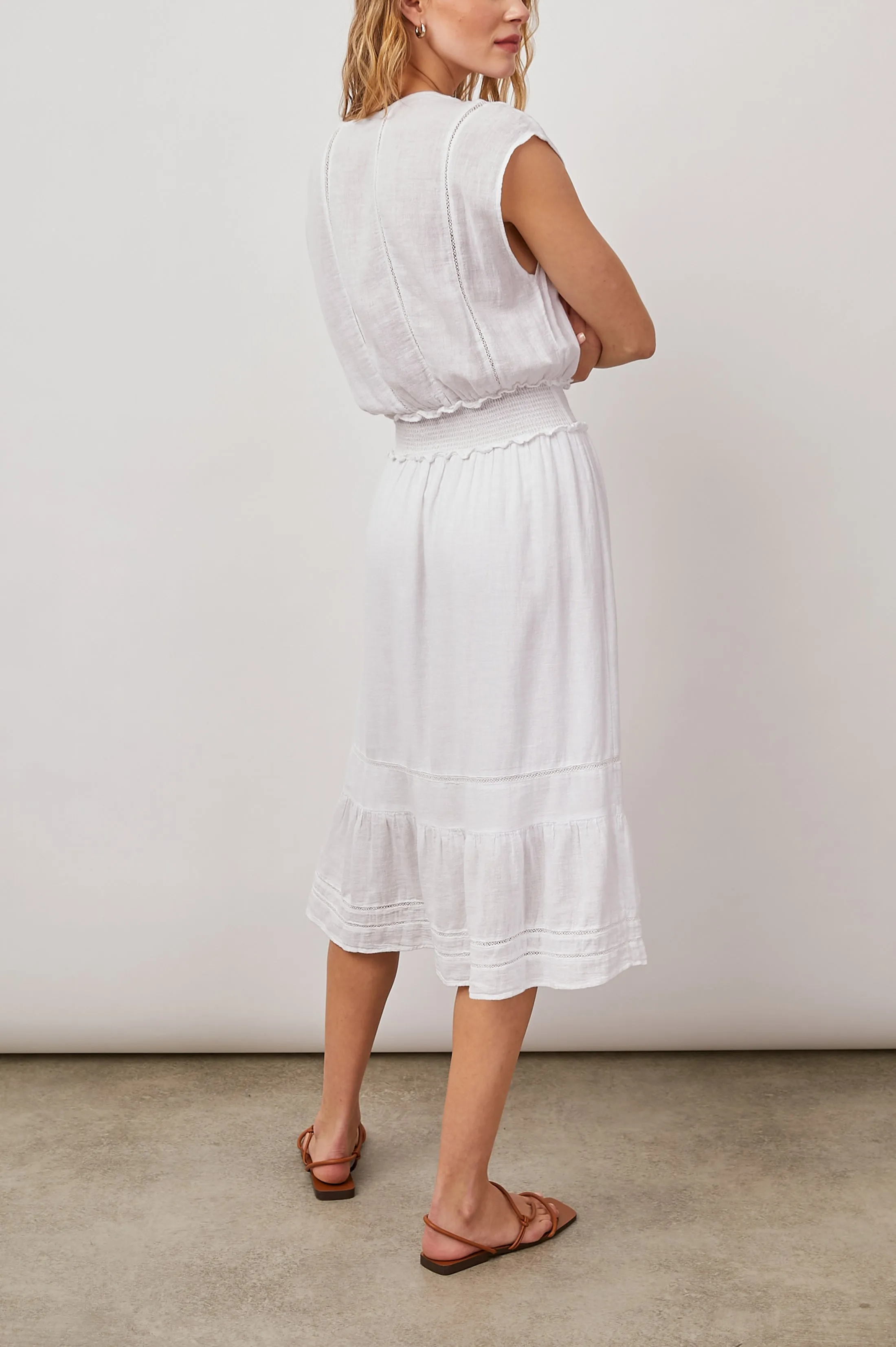 ASHLYN DRESS - WHITE LACE DETAIL sold by Rails product image thumbnail 4