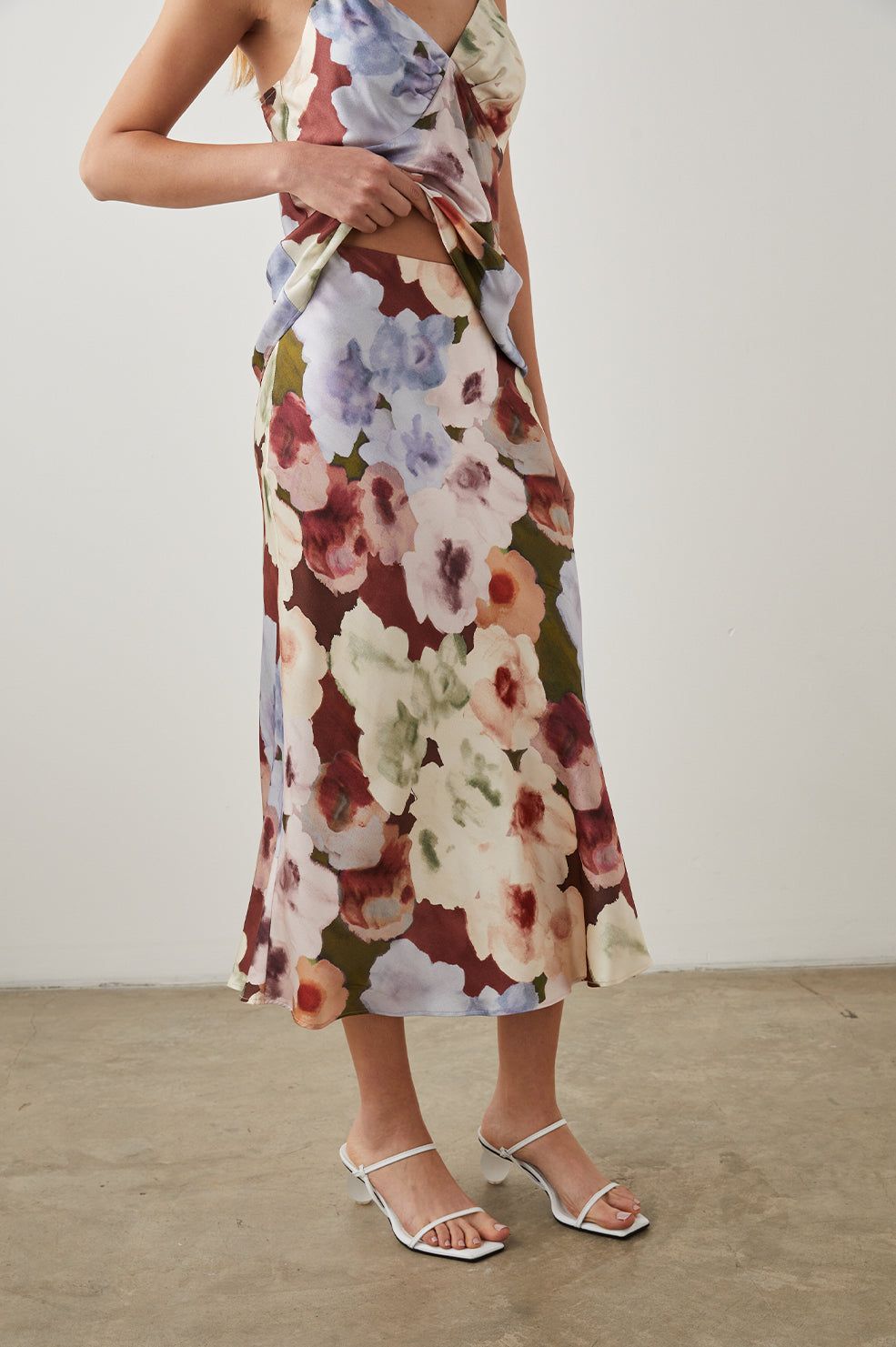 ANYA SKIRT - PAINTED ROSE sold by Rails