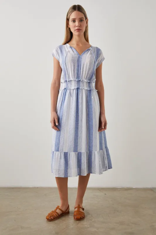 ASHLYN DRESS - NEVIS STRIPE sold by Rails