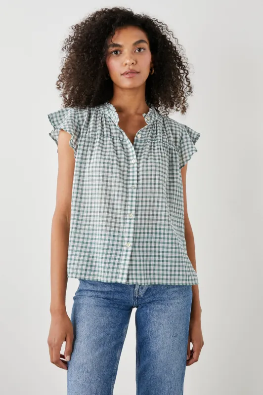 RUTHIE TOP - VERDE ROSE sold by Rails