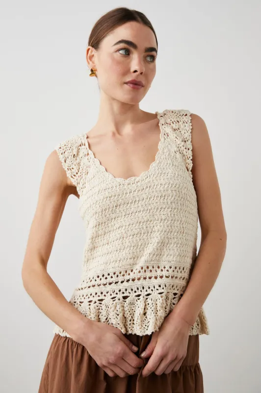 HATTIE TOP - IVORY sold by Rails
