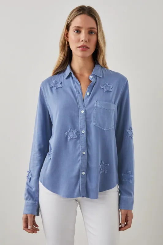 INGRID RAW SHIRT - FRENCH MILITARY STARS sold by Rails