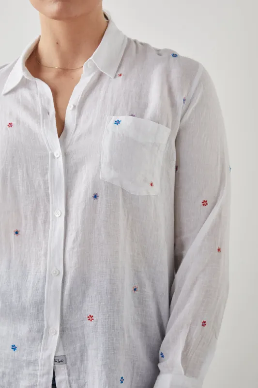 CHARLI SHIRT - MULTI DAISY EMBROIDERY sold by Rails