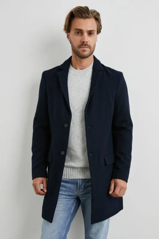 LARK COAT - NAVY sold by Rails