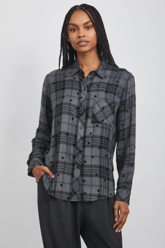 HUNTER SHIRT - IRON BLACK STARS sold by Rails