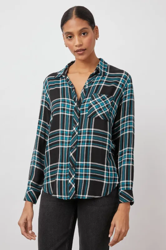 HUNTER SHIRT - MIDNIGHT CERULEAN BLUE sold by Rails