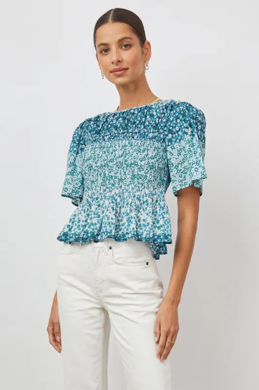 ROSIE TOP - STRIPED FLORAL sold by Rails