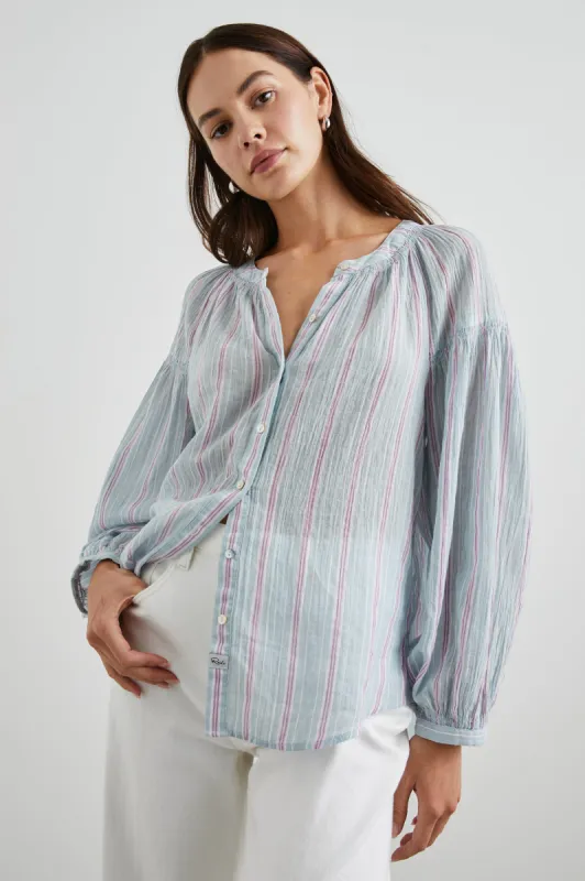 KENLIE SHIRT - PLACID STRIPE sold by Rails