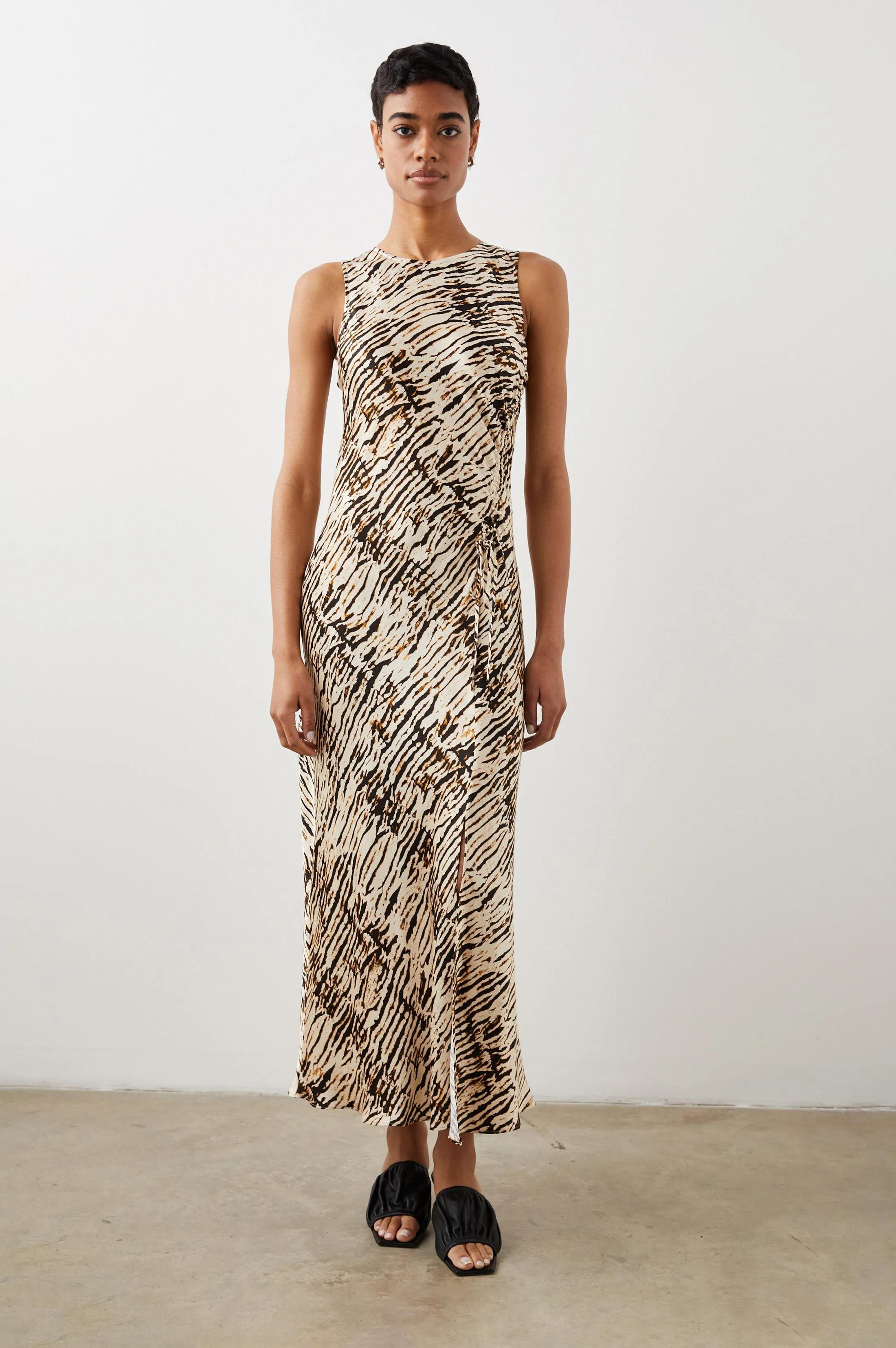 GABRIELLA DRESS - NEUTRAL IKAT sold by Rails