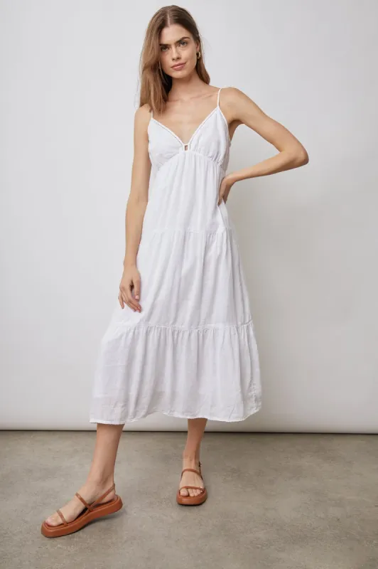 AVRIL DRESS - WHITE LACE DETAIL sold by Rails