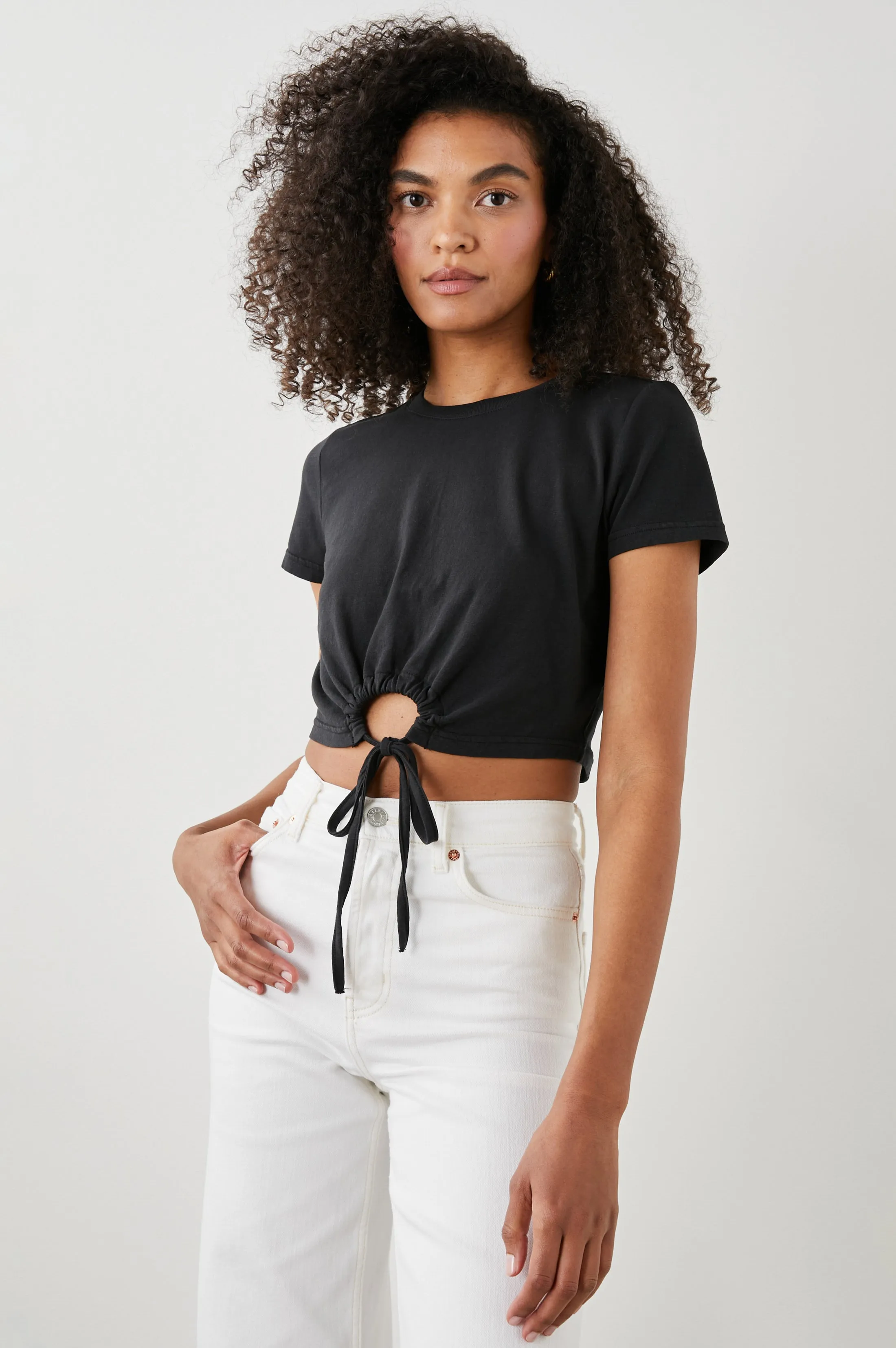 ZENA T-SHIRT - BLACK sold by Rails product image thumbnail 4