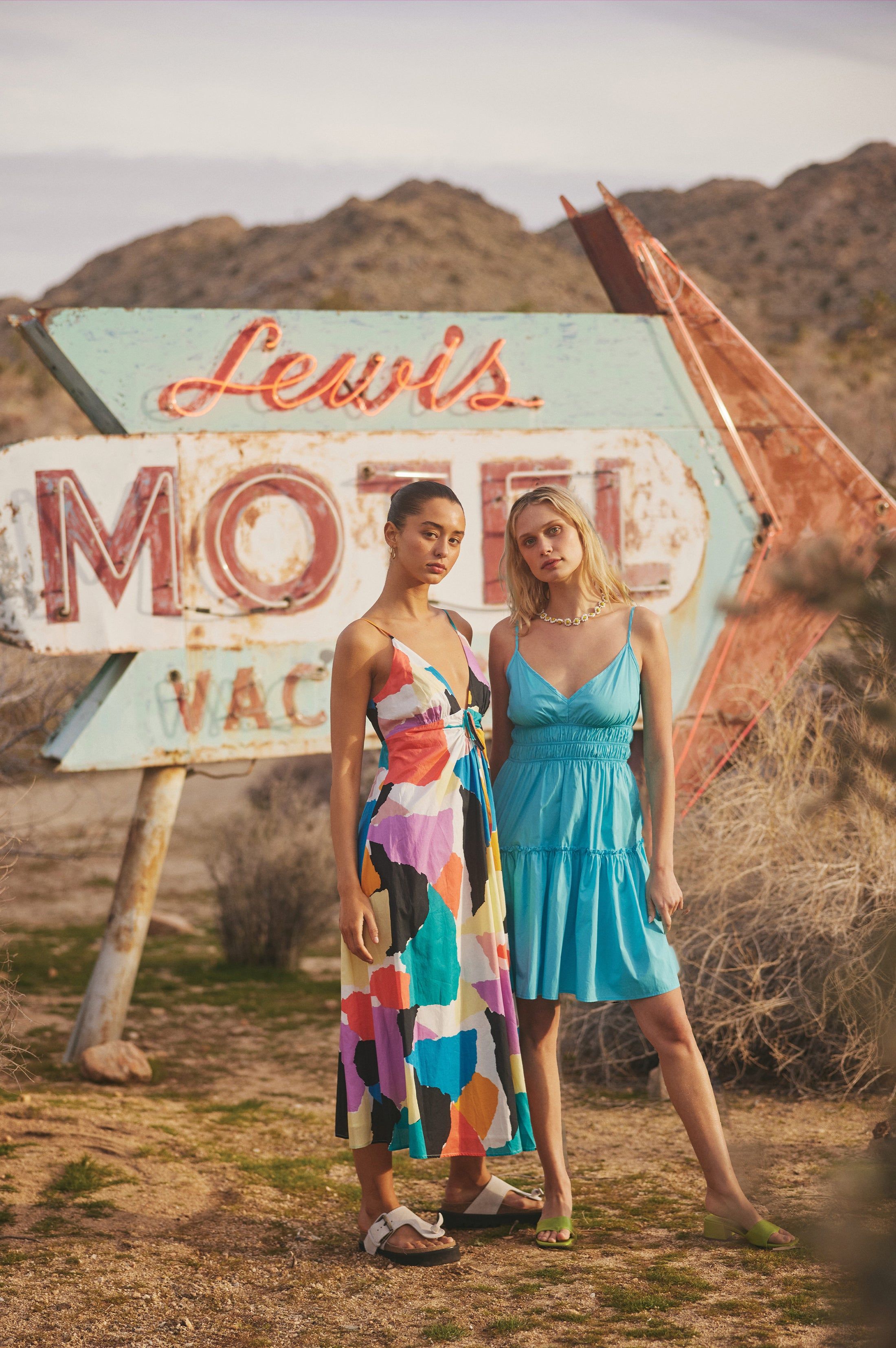 CARMEN DRESS - BLUE SURF sold by Rails product image thumbnail 4