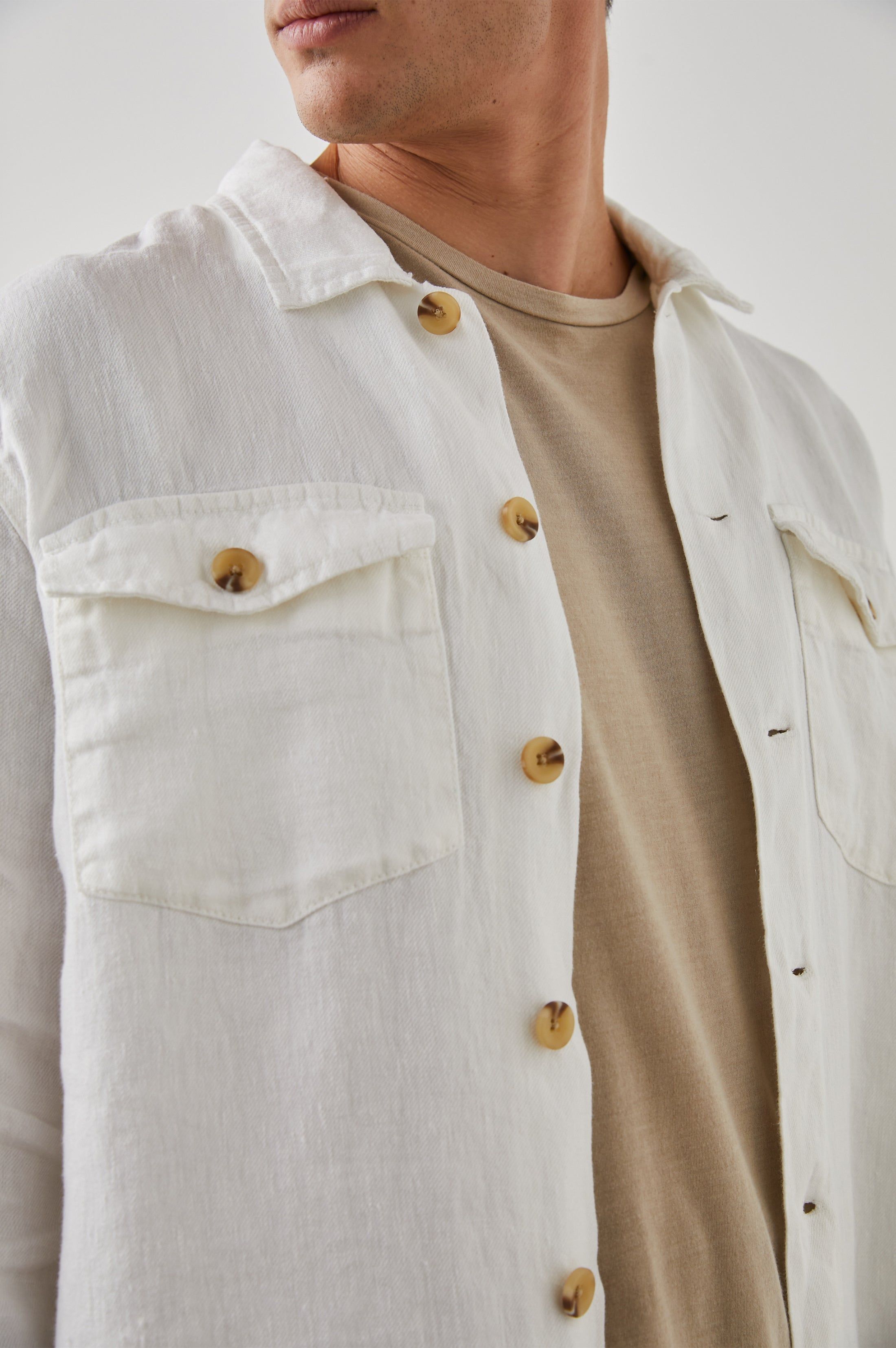 KEROUAC SHIRT JACKET - PARCHMENT sold by Rails product image thumbnail 2