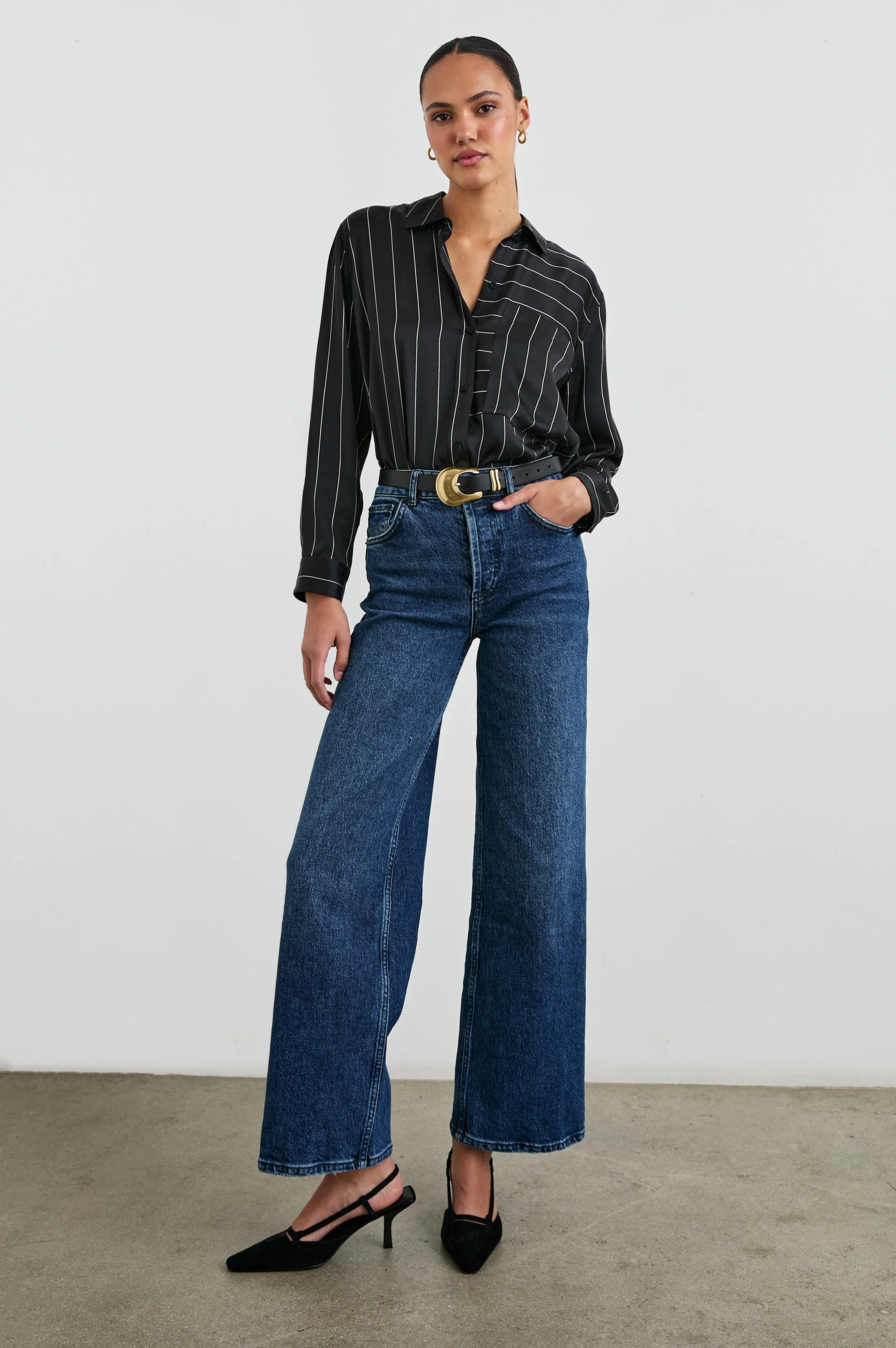 SPENCER SHIRT - INK STRIPE sold by Rails product image thumbnail 5