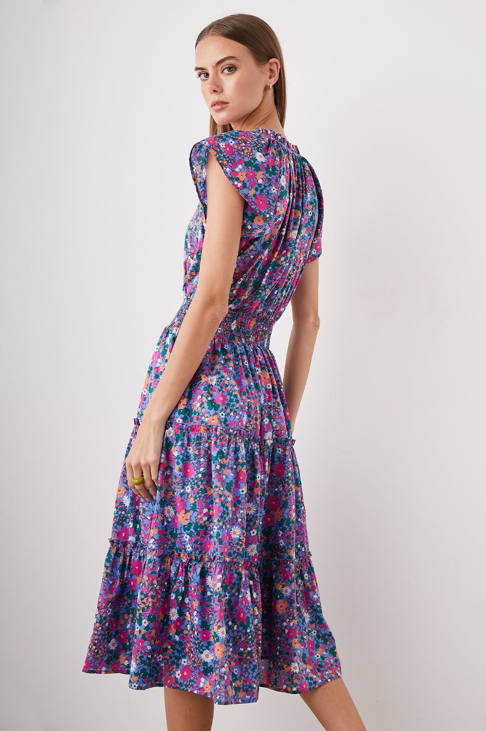 AMELLIA DRESS - LEILANI FLORAL sold by Rails product image thumbnail 5