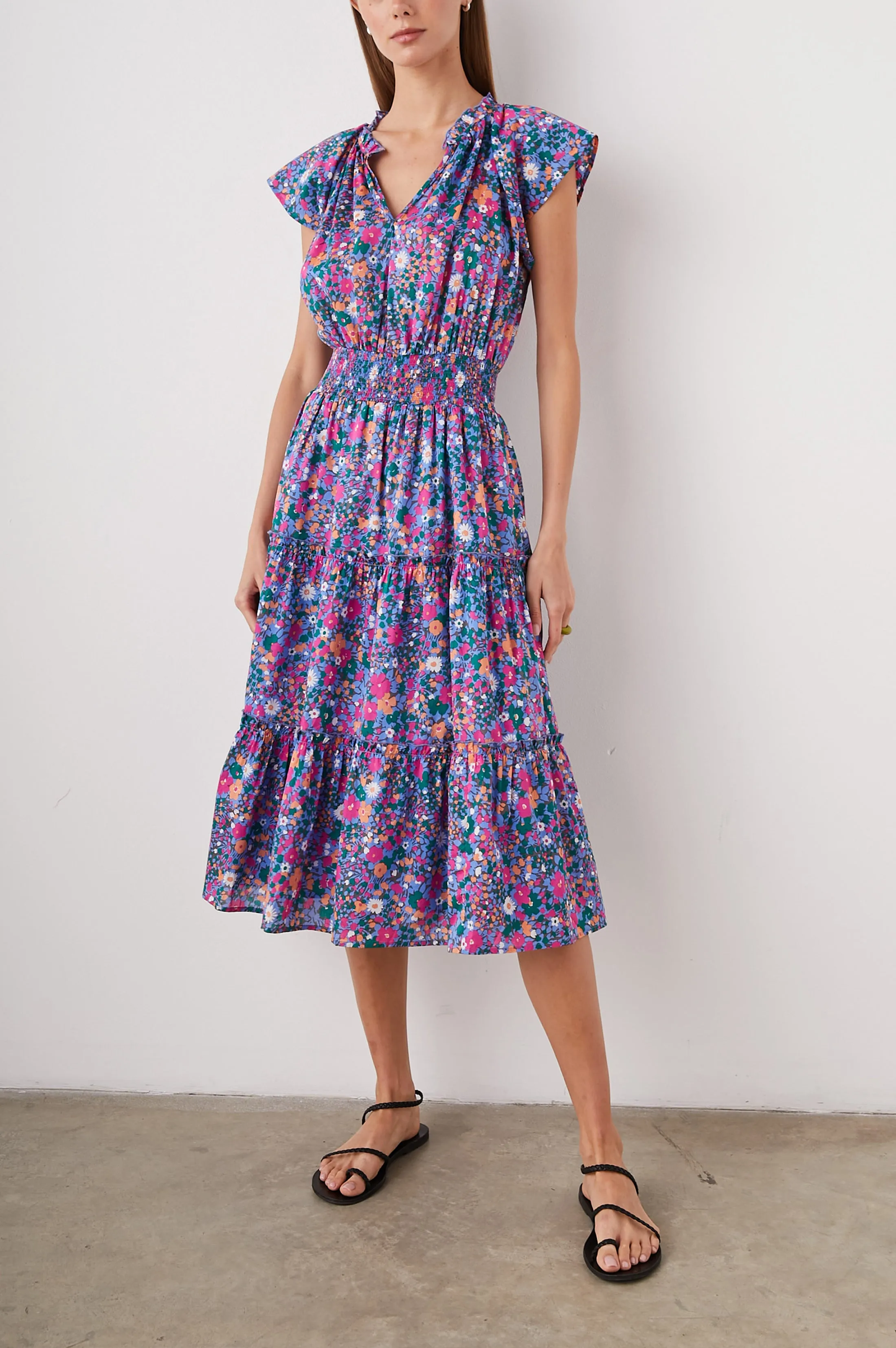 AMELLIA DRESS - LEILANI FLORAL sold by Rails product image thumbnail 3