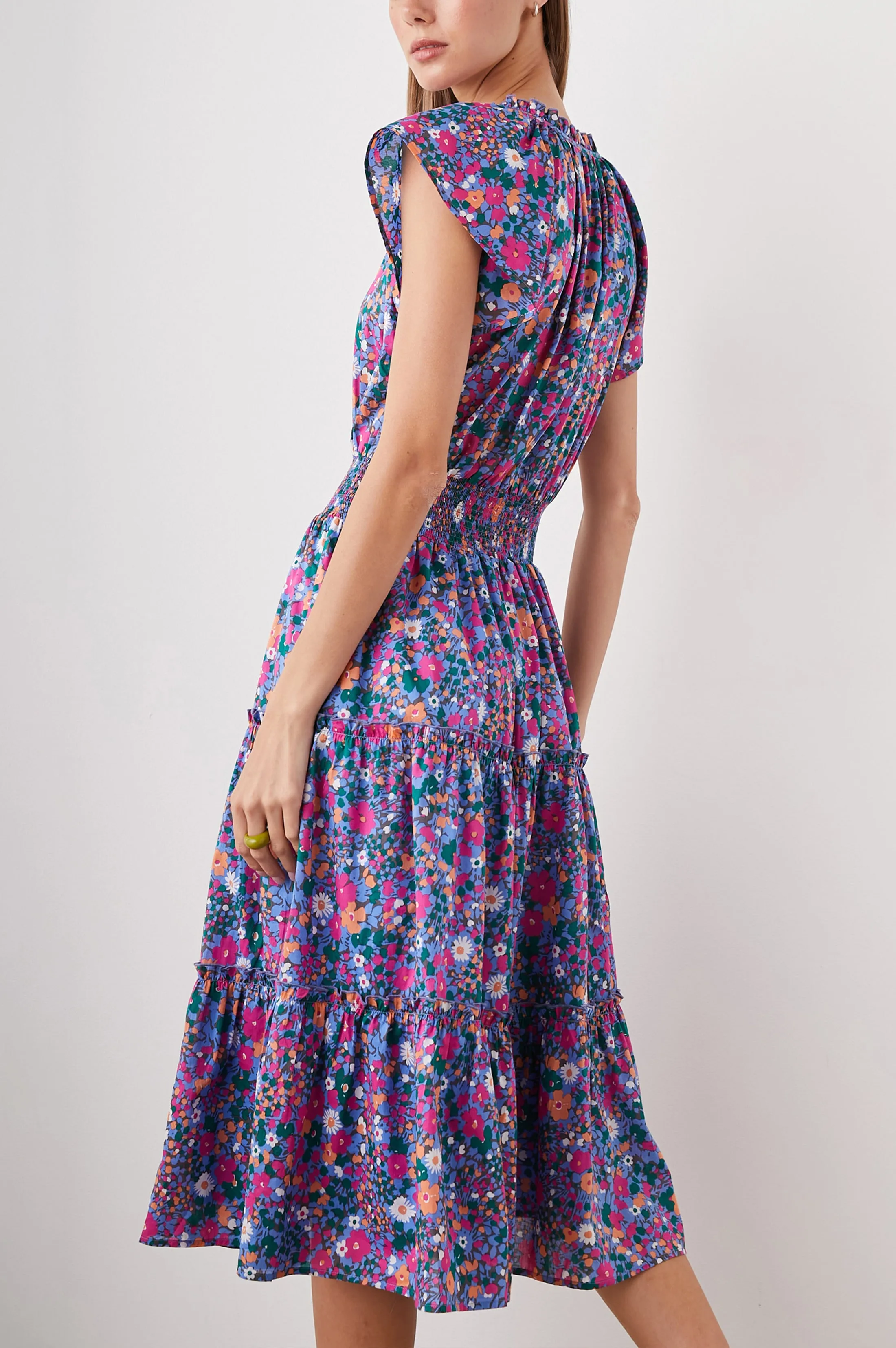 AMELLIA DRESS - LEILANI FLORAL sold by Rails product image thumbnail 4