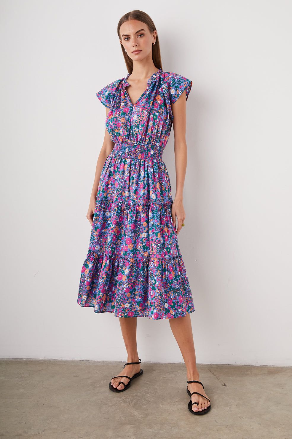 AMELLIA DRESS - LEILANI FLORAL sold by Rails product image thumbnail 3